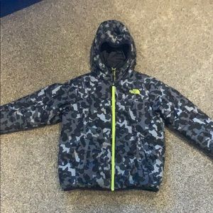 Boys North Face Reversible Hooded Jacket